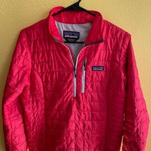Patagonia Women's Red Nano Puff Pullover, Small